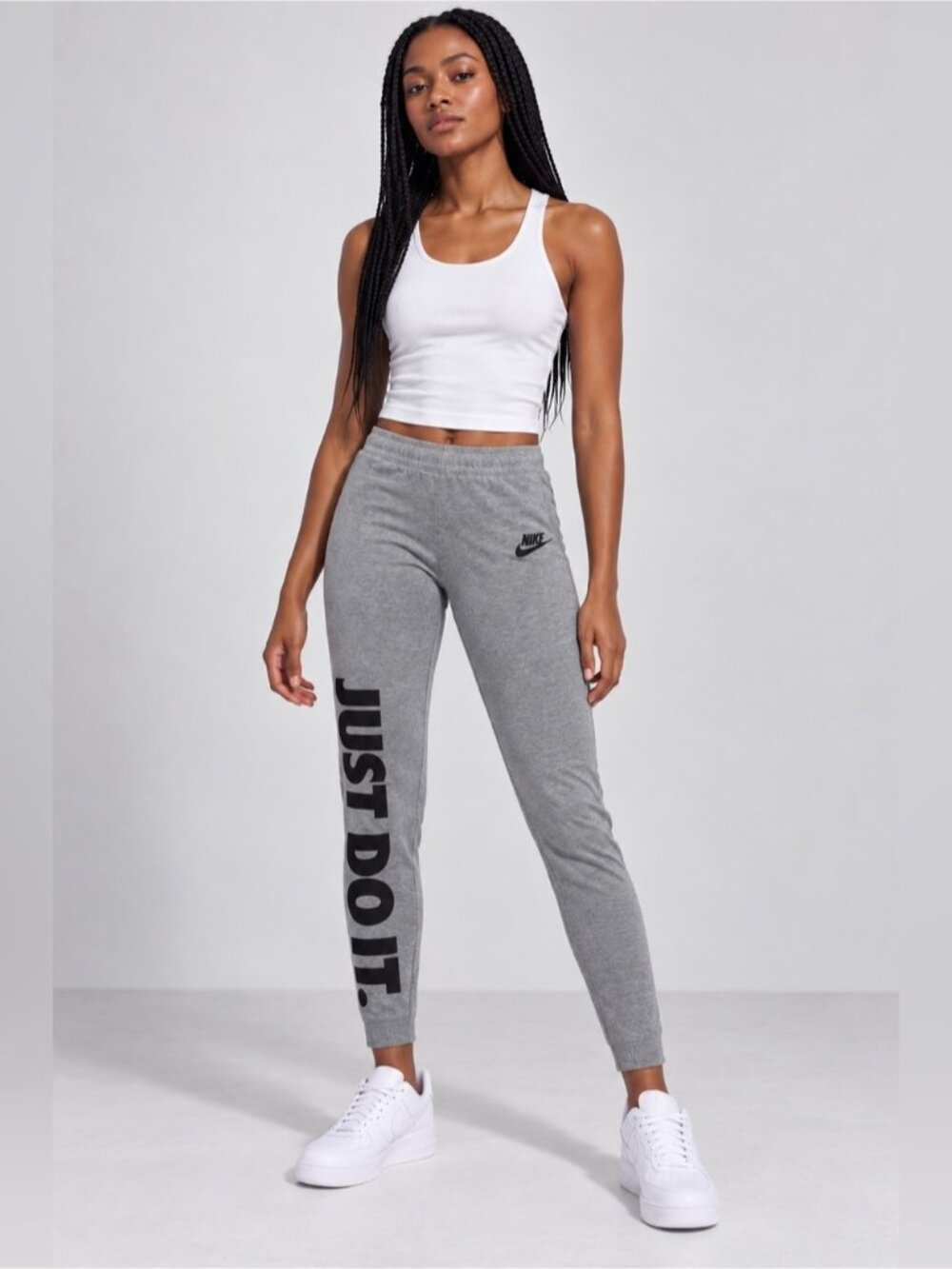 Nike Just Do It Size M Gray Leggings